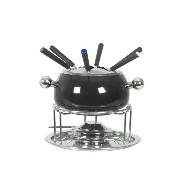 NOUVEL Set à fondue Noir (Bourguignonne, Chinoise, 22 cm)