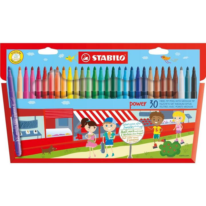 TRATTO Pen Filzstifte 50 Stück – Mehrfarbig, 0,5 Mm Spitze, Wasserbasierte Tinte, Für Büro, Schule & Kreativität