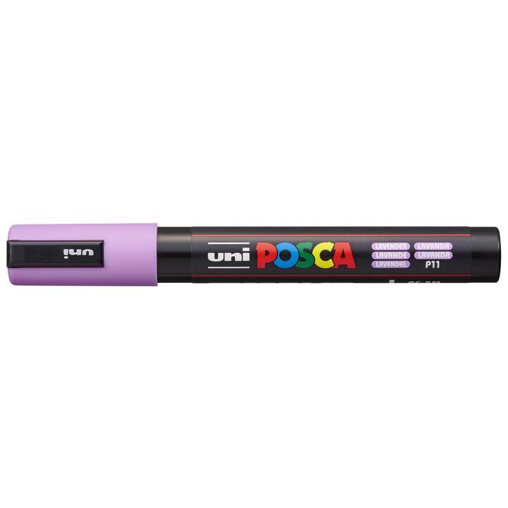UNI Permanent Marker Posca Softcolors P11 (Violett, 1 Stück)