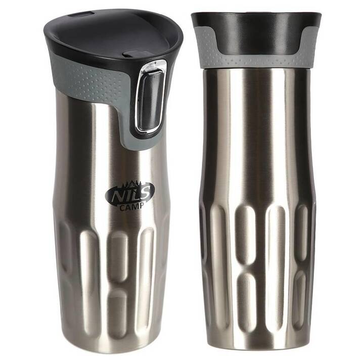 NILS Bicchiere thermos (0.42 l, Argento)