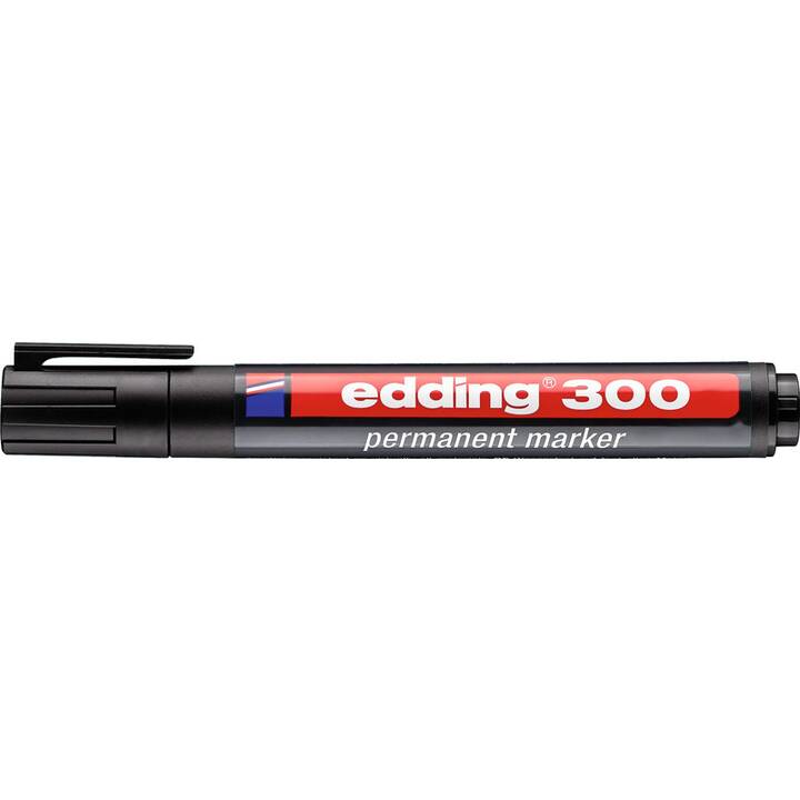 EDDING Permanent Marker 300=1 (Schwarz, 1 Stück)