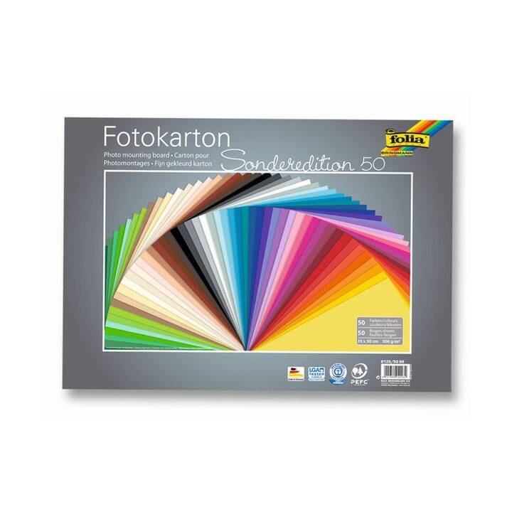 FOLIA Carton (Multicolore, 50 pièce)