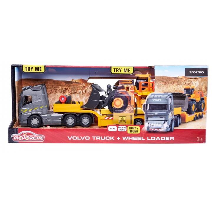 MAJORETTE Volvo Truck + Wheel Loader Camion