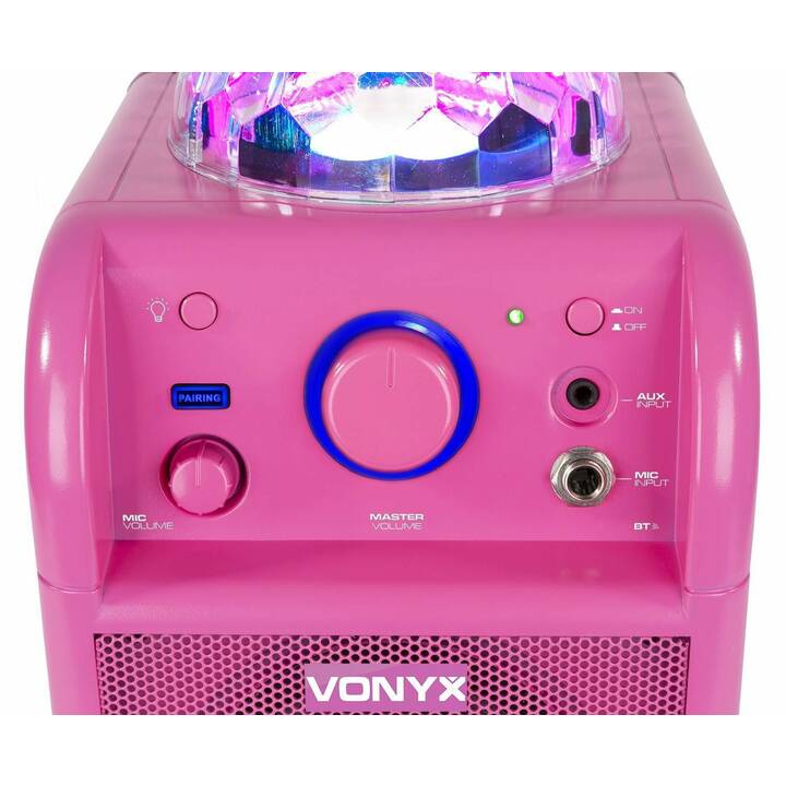 VONYX SBS50B Party Speaker (50 W, Diffusori PA, Pink)