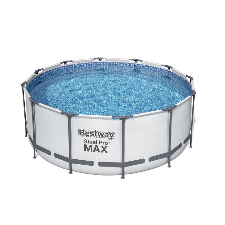 BESTWAY Piscina fuori terra con struttura tubolare in acciaio Steel Pro Max (366 cm x 122 cm)