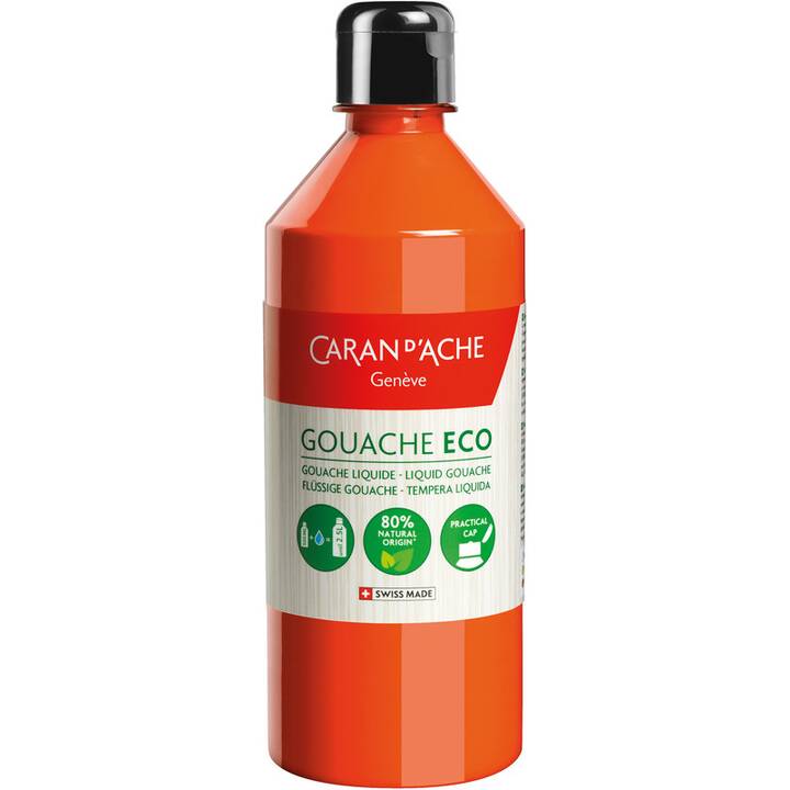 CARAN D'ACHE Acrylfarbe Gouache Eco (500 ml, Orange)