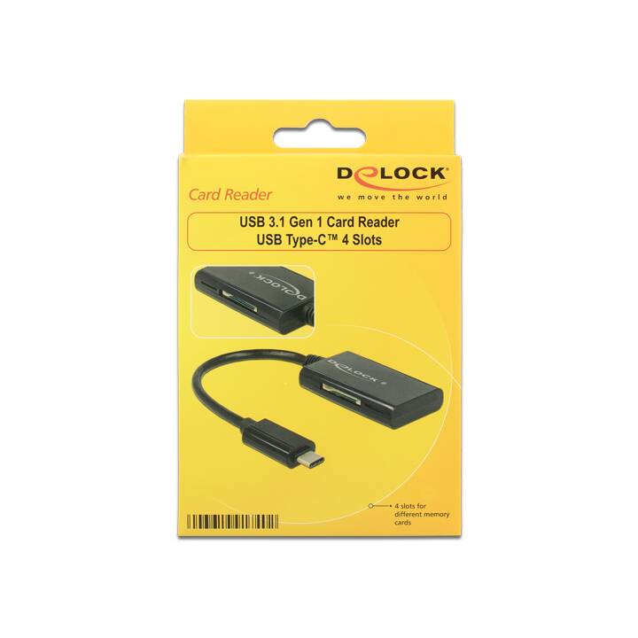 DELOCK 91740 Lettore di schede (USB Tipo C)