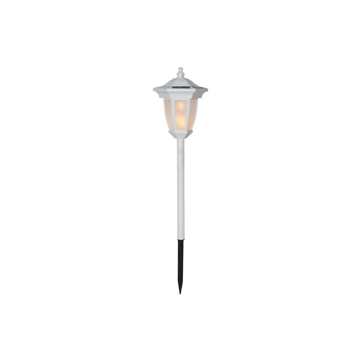 STAR TRADING Lampe solaire Flame (0.18 W, Blanc)