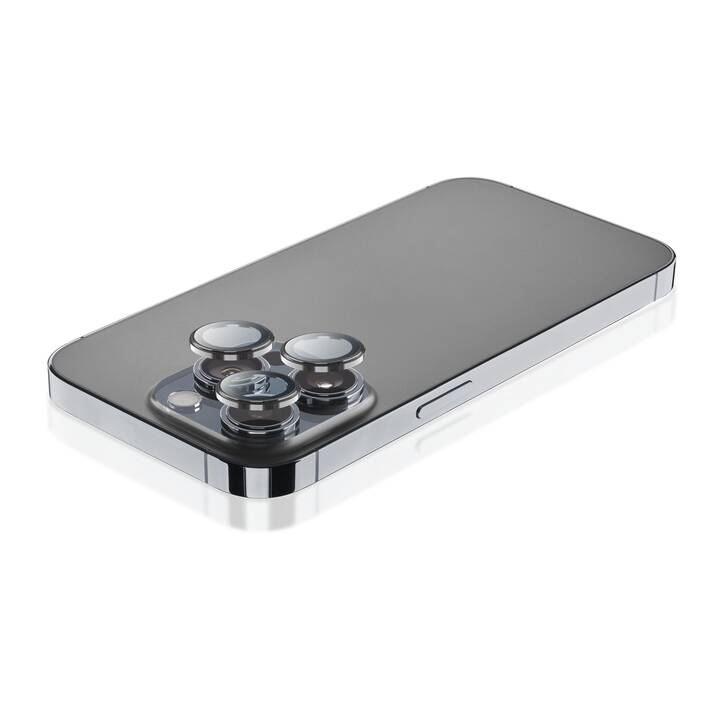 CELLULAR LINE Kamera Schutzglas Ring (iPhone 15 Pro, iPhone 15 Pro Max, 3 Stück)
