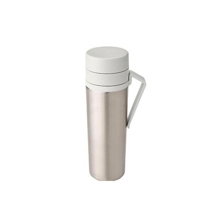 BRABANTIA Gourde isotherme Make and Take (0.5 l, Argent, Gris clair, Gris, Blanc)