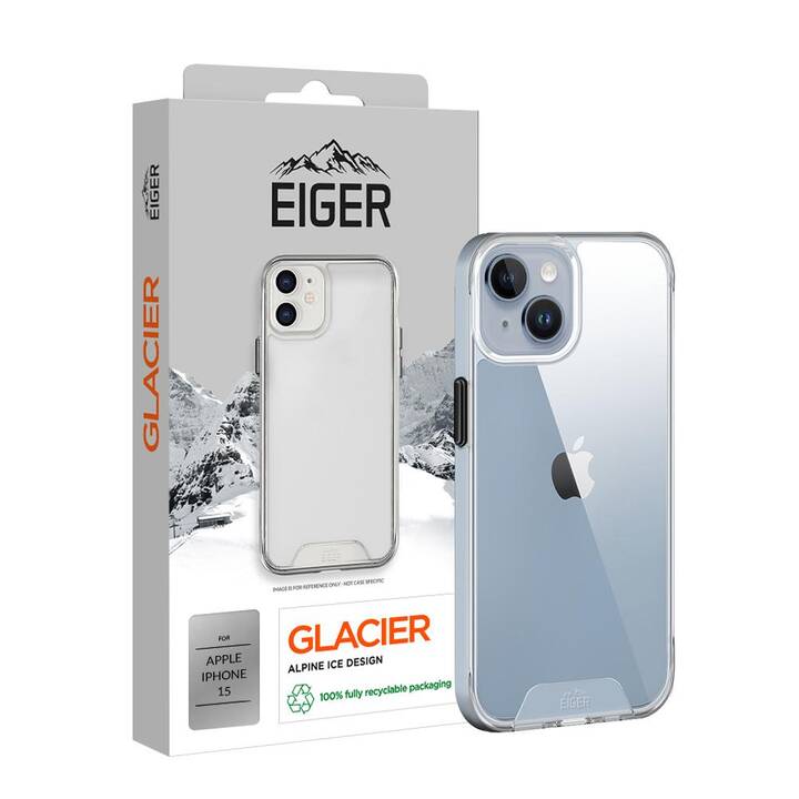 EIGER Backcover Glacier (iPhone 15, Transparent)