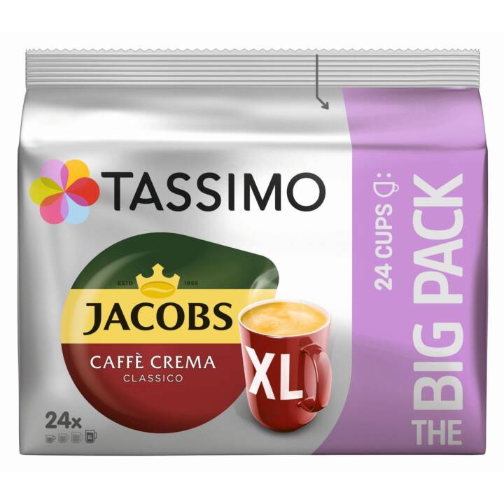 TASSIMO Kaffeekapseln Caffè Crema Classico XL Jacobs (24 Stück)