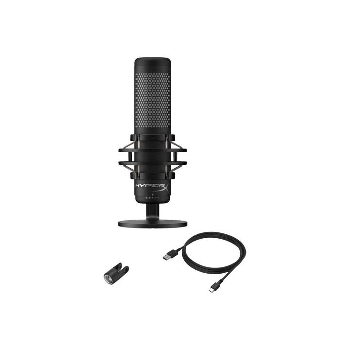 HYPERX QuadCast S Microphone de table (Gris, Noir)