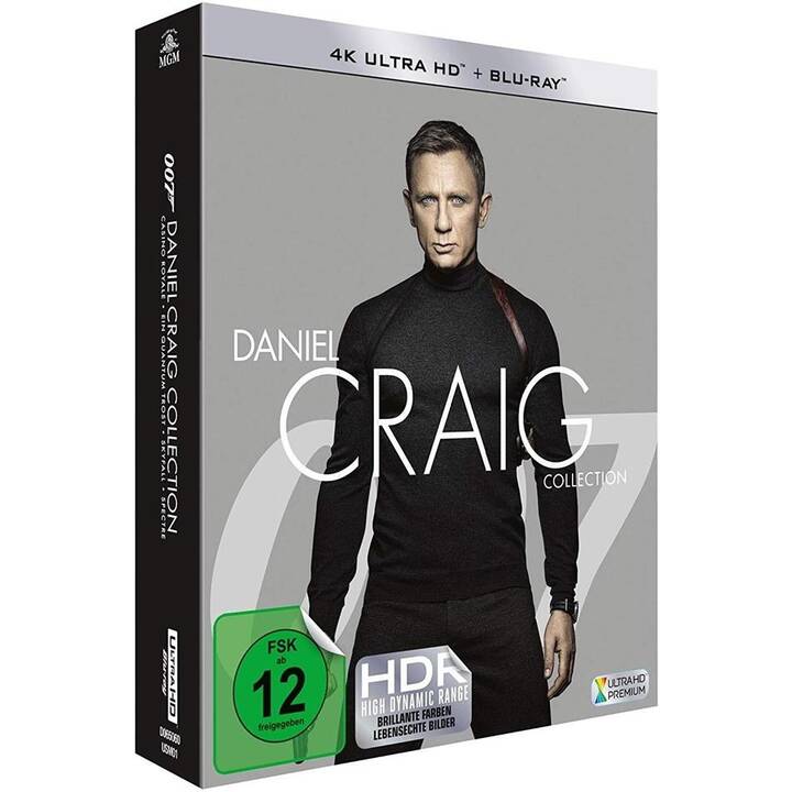 James Bond - Daniel Craig Collection - Casino Royale / Ein Quantum Trost / Skyfall / Spectre (4K Ultra HD, IT, ES, DE, EN, FR)