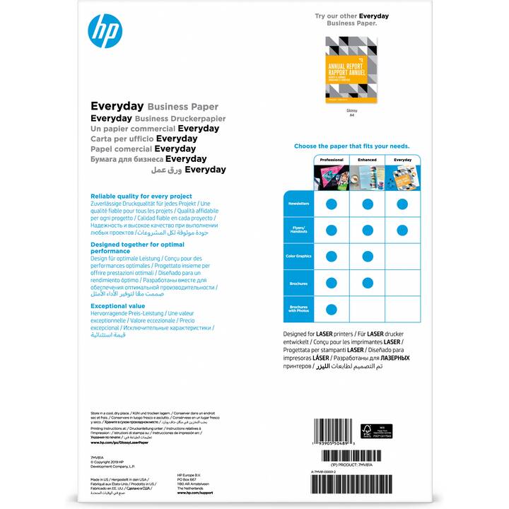 HP Everyday Fotopapier (150 Blatt, A3, 120 g/m2)
