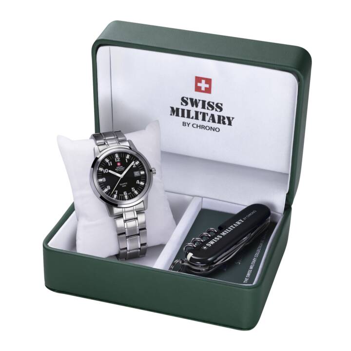SWISS MILITARY Fine orologio da polso e coltello da tasca da uomo -  Interdiscount