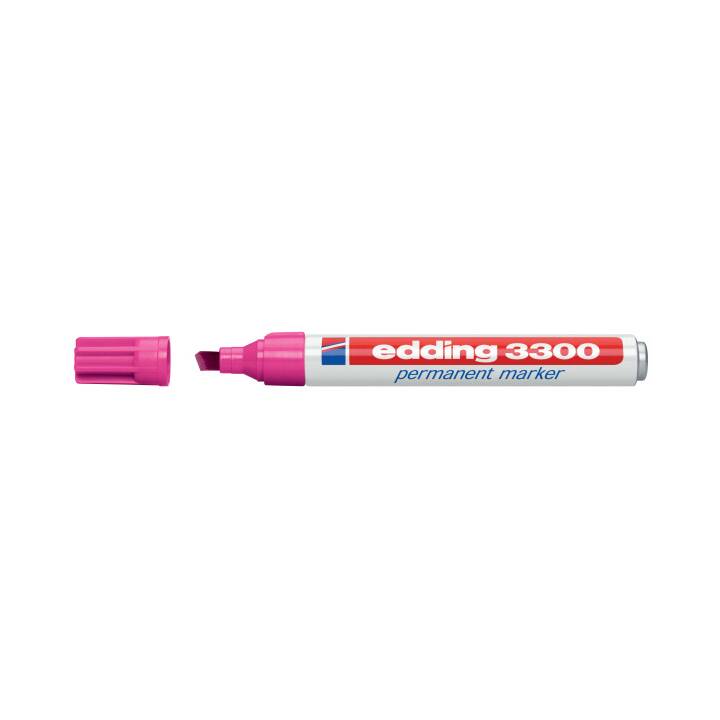 EDDING Marqueur permanent 3300 (Rosé, 1 pièce)
