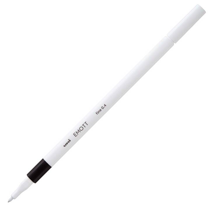 UNI-BALL Emott Penna a fibra (Nero, 1 pezzo)