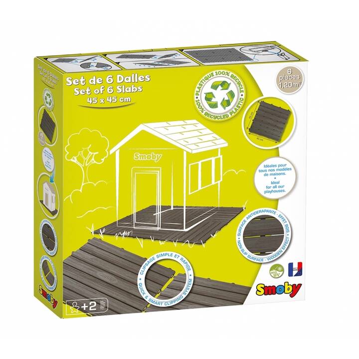 SMOBY INTERACTIVE Bodenplatten-Set Spielhaus