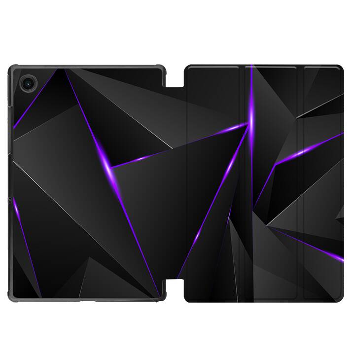 EG coque pour Samsung Galaxy Tab A8 10.5" (2021) - motif géométrique - noir