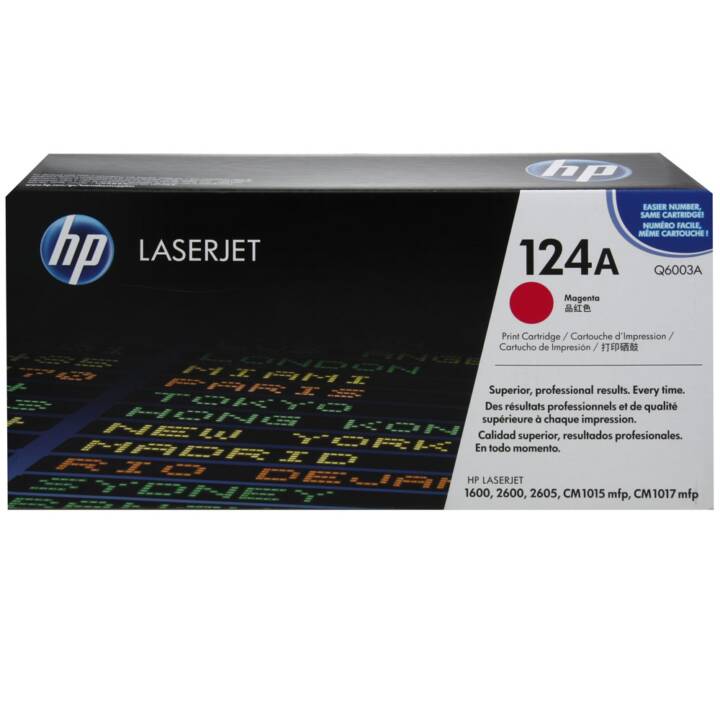 HP 124A (Cartouche individuelle, Magenta)