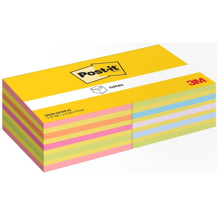 POST-IT Blocchetti memo (2 x 450 foglio, Arancione, Verde, Blu, Pink)