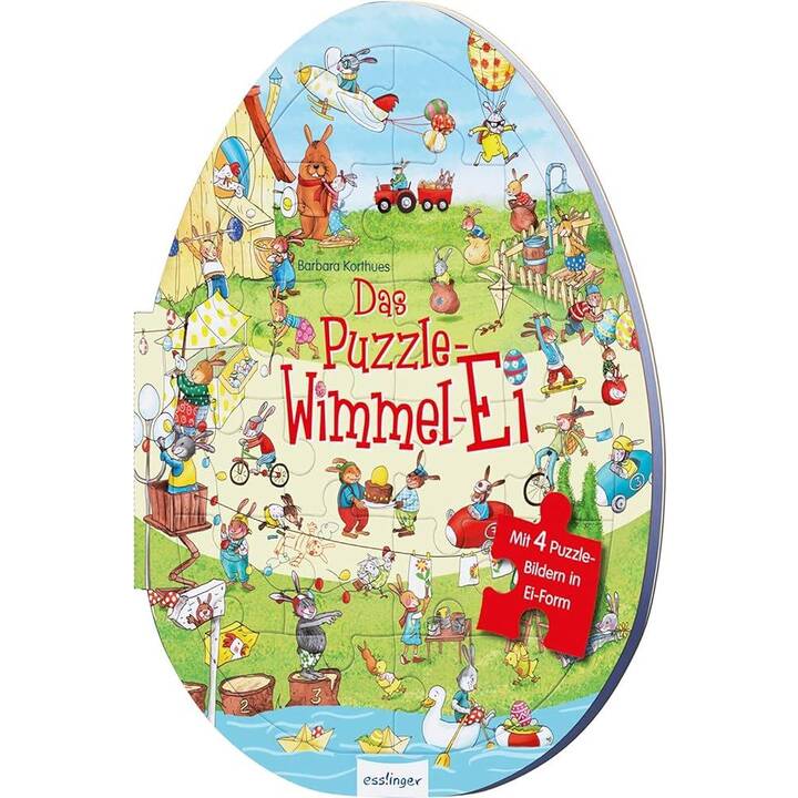 Das Puzzle-Wimmel-Ei. Ein Spiel- und Mitmachbuch, Ostergeschenk für Kinder ab 3