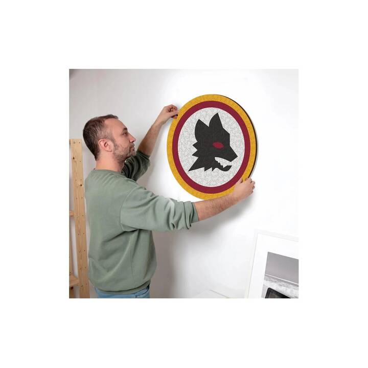 【中古・未使用品】AS Roma ASローマ ウッドパズル Lupetto Logo Wooden Puzzle Size M 270 pieces サッカー セリエA as-roma-logo-holz-puzzle-