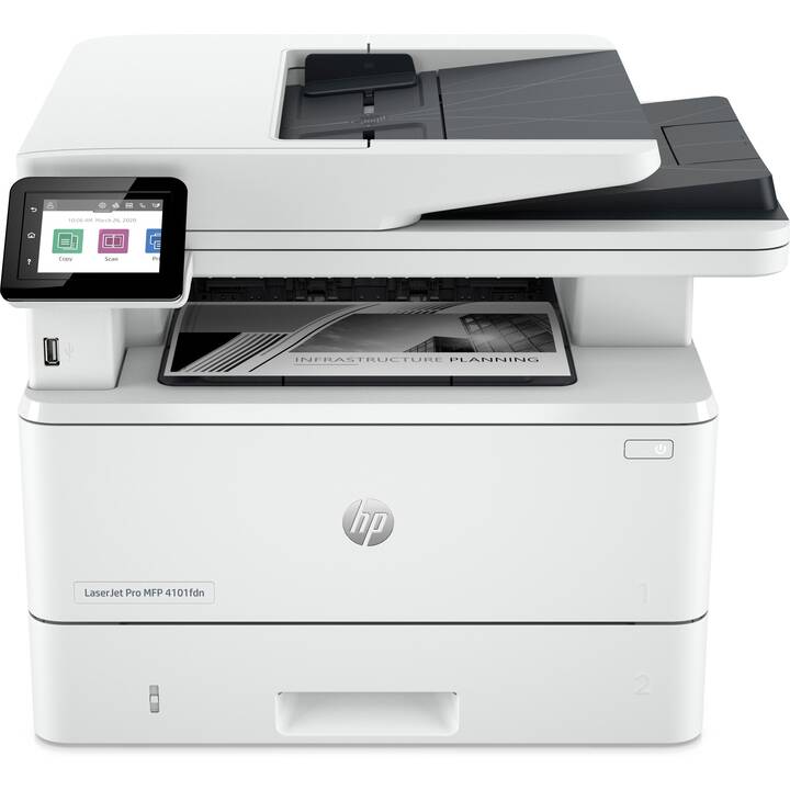 HP LaserJet Pro MFP 4102fdw (Laserdrucker, Schwarz-Weiss, WLAN)