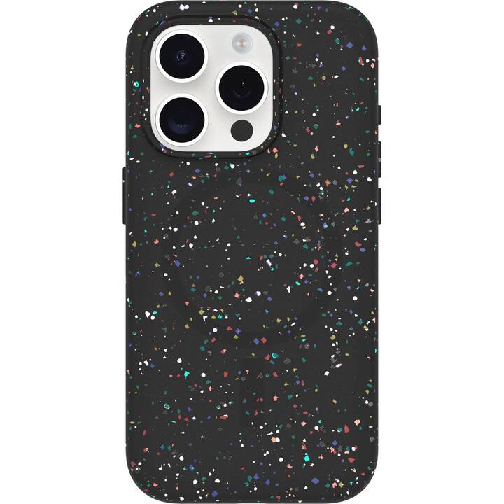 OTTERBOX Backcover MagSafe Core (iPhone 15 Pro, Gemustert, Schwarz)