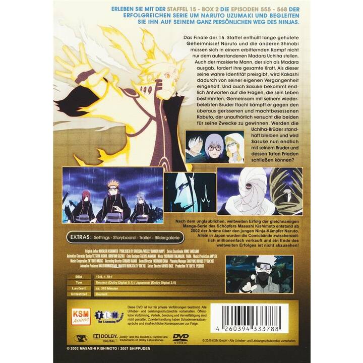 Naruto Shippuden Box 2 Saison 15 (DE, JA)