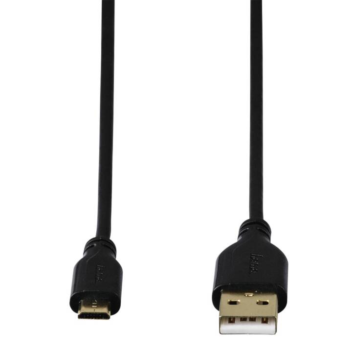 HAMA USB-Kabel (Micro USB 2.0 Typ-B, USB 2.0 Typ-A, 0.75 m)
