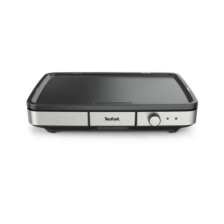 TEFAL Maxi Plancha Gril électrique (Argent, Noir)