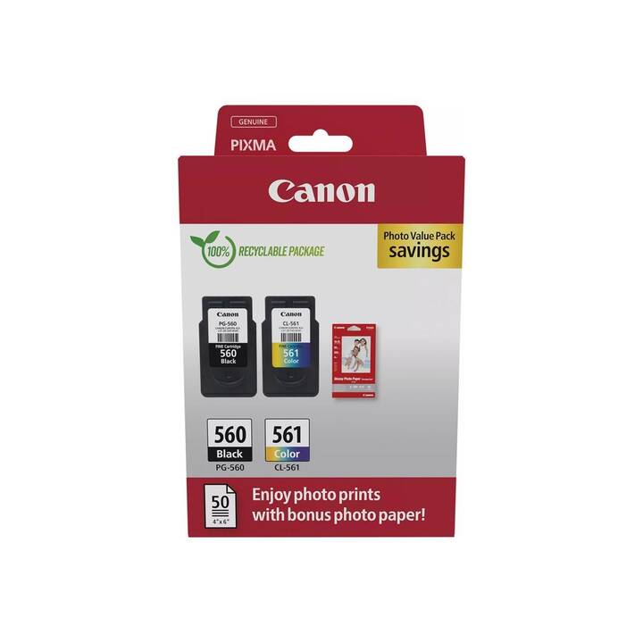 CANON PG-560/CL-561 (Jaune, Noir, Magenta, Cyan, Duopack)