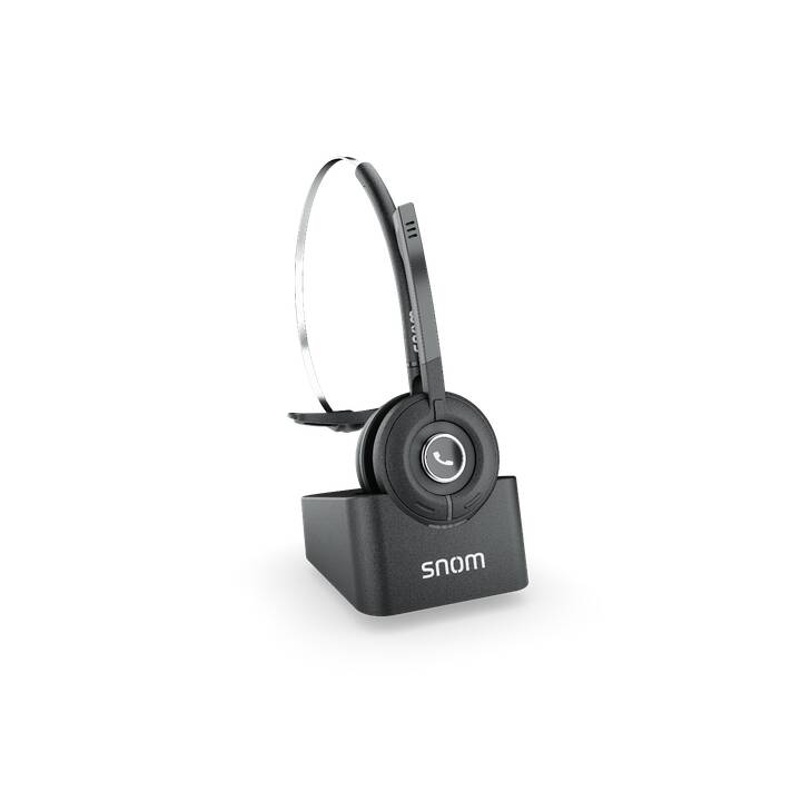 SNOM TECHNOLOGY Casque micro de bureau A190 (On-Ear, Sans fil, Noir)