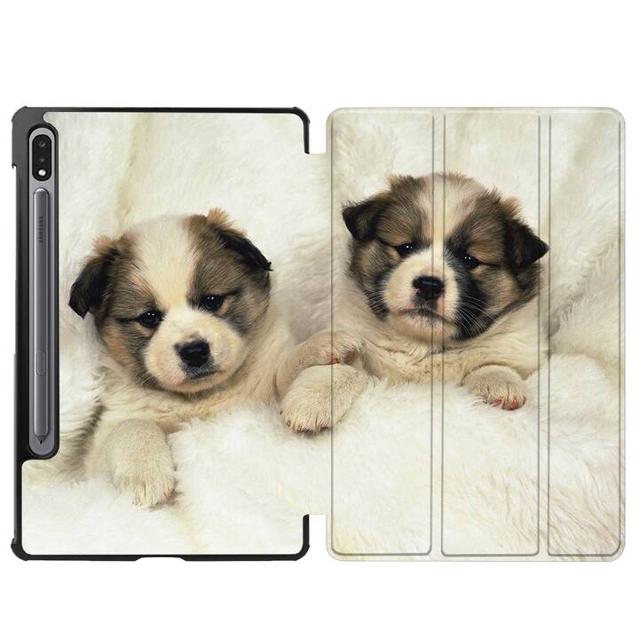 EG Hülle für Samsung Galaxy Tab S8 11" (2022) - beige - Hunde