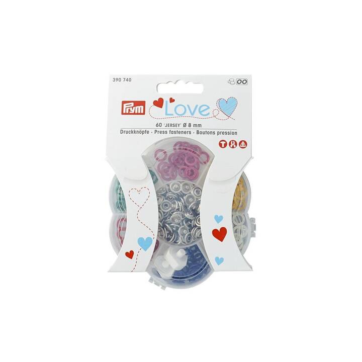 PRYM GROUP Love Jersey Pulsanti (Multicolore, 60 pezzo)