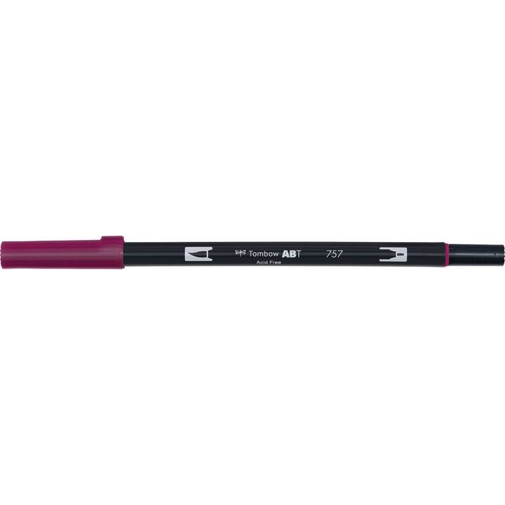 TOMBOW Dual Brush ABT 757 Crayon feutre (Rouge porto, 1 pièce)