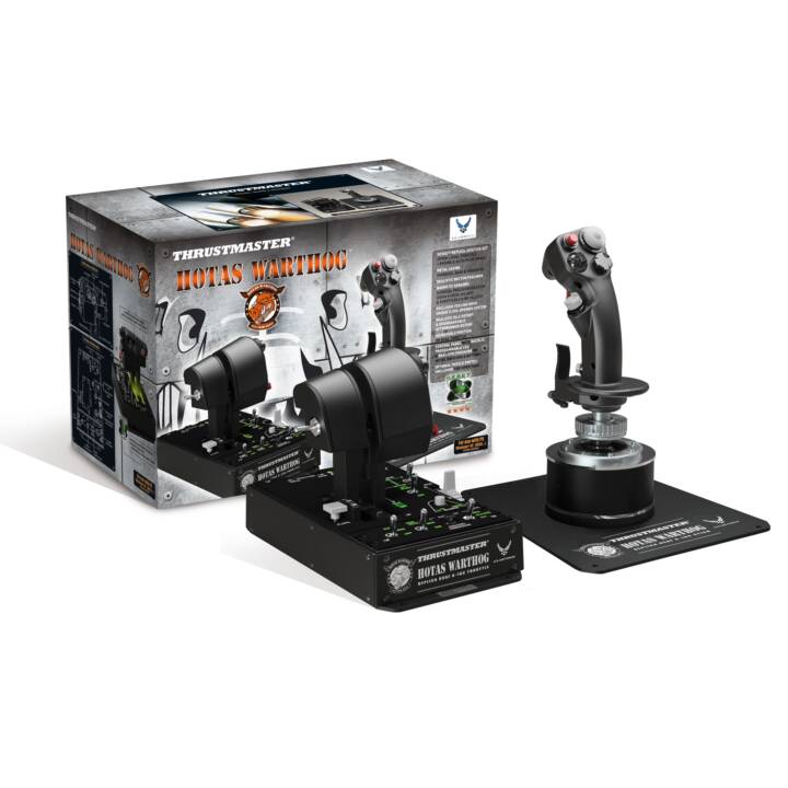 THRUSTMASTER Hotas Warthog Joystick (Schwarz, Chrom)