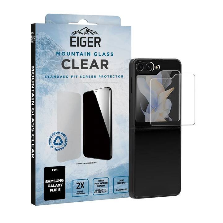 EIGER Vetro protettivo da schermo Mountain Glass Clear (Galaxy Z Flip 5)