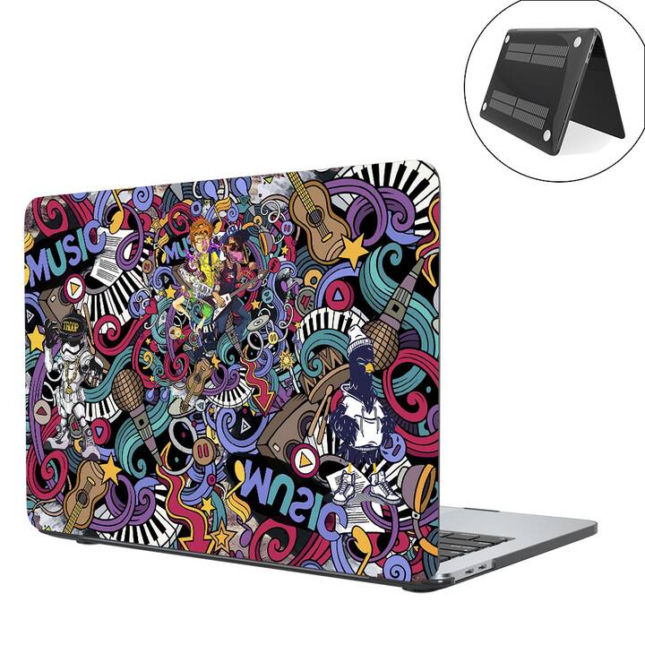 EG coque pour MacBook Air 13" Retina (2018 - 2020) - multicolore - graffiti