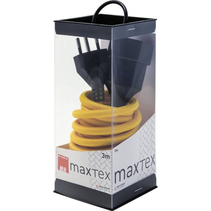 MAX HAURI TD-Extension 3x1.0mm2, maxTex, longueur 3 m, jaune fluo