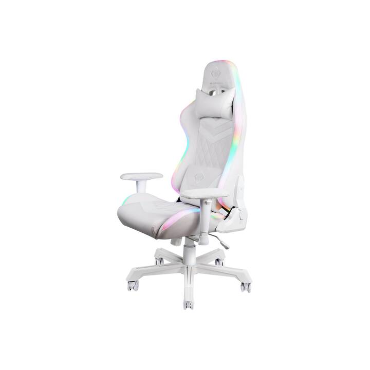 DELTACO Gaming Chaise RGB LED (Blanc)
