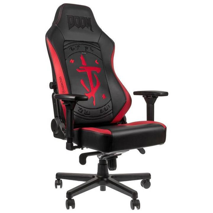 NOBLECHAIRS Gaming Chaise HERO - Doom Edition (Noir, Rouge)