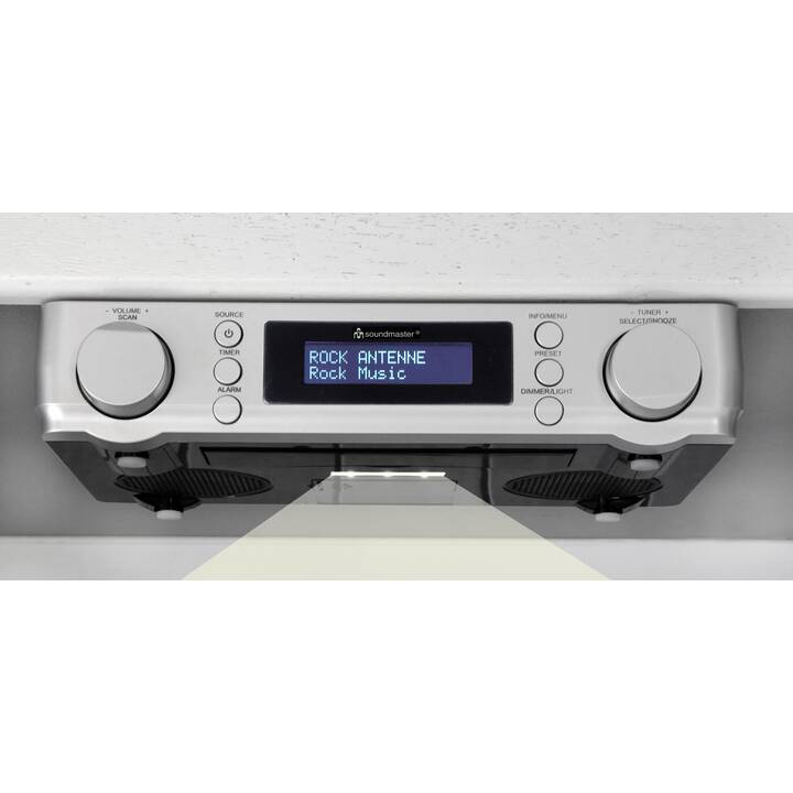 SOUNDMASTER UR2022SI Radio pour cuisine / -salle de bain (Argent)