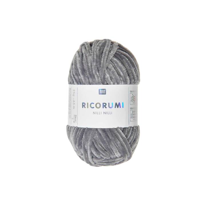 RICO DESIGN Wolle Ricorumi Nilli Nilli (25 g, Grau, Dunkelgrau)