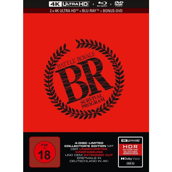 Battle Royale (4K Ultra HD, Mediabook, Uncut, Limited Collector's Edition, DE, JA)