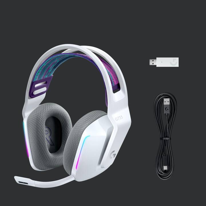 LOGITECH G733 (Over-Ear, Bianco)