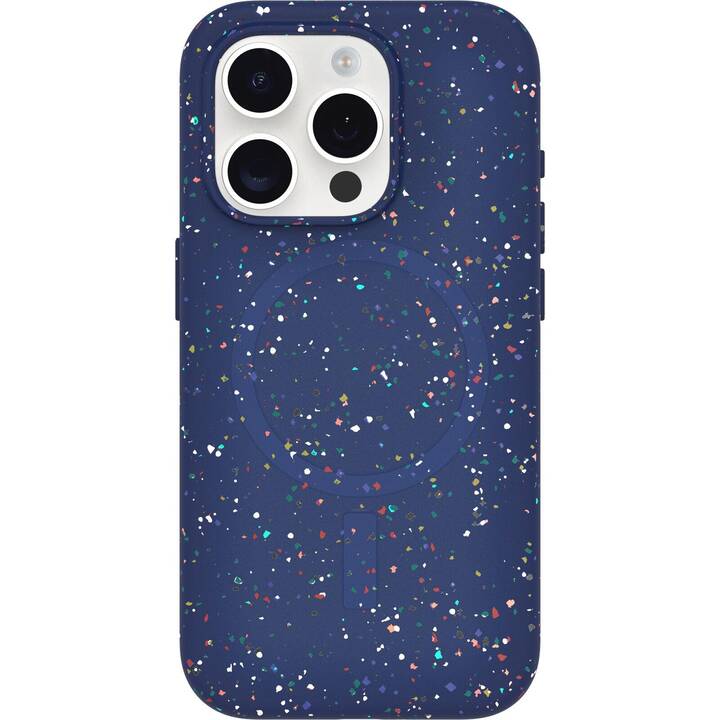 OTTERBOX Backcover MagSafe Core (iPhone 15 Pro, Gemustert, Blau)