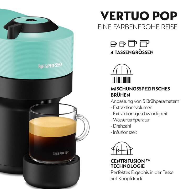 KRUPS Vertuo Pop (Nespresso Vertuo, Menthe)